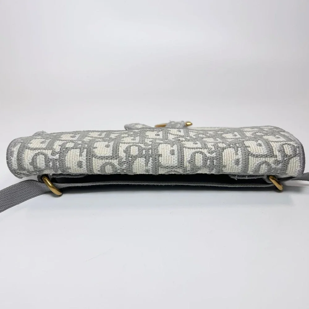 Christian Dior Oblique Slim Saddle Belt Pouch - Picture 4 of 11